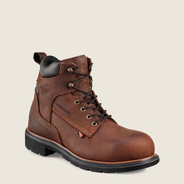 Botas de Seguridad Red Wing Hombre Marrom - Dynaforce® - 6-Inch Waterproof Toe - 679-NDQVRE